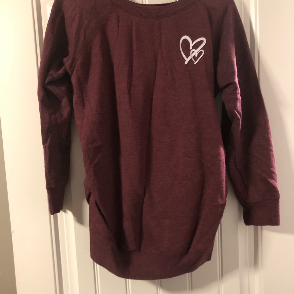 Feathers Women's Sweater - Rich Burgundy - Picture 3 of 3